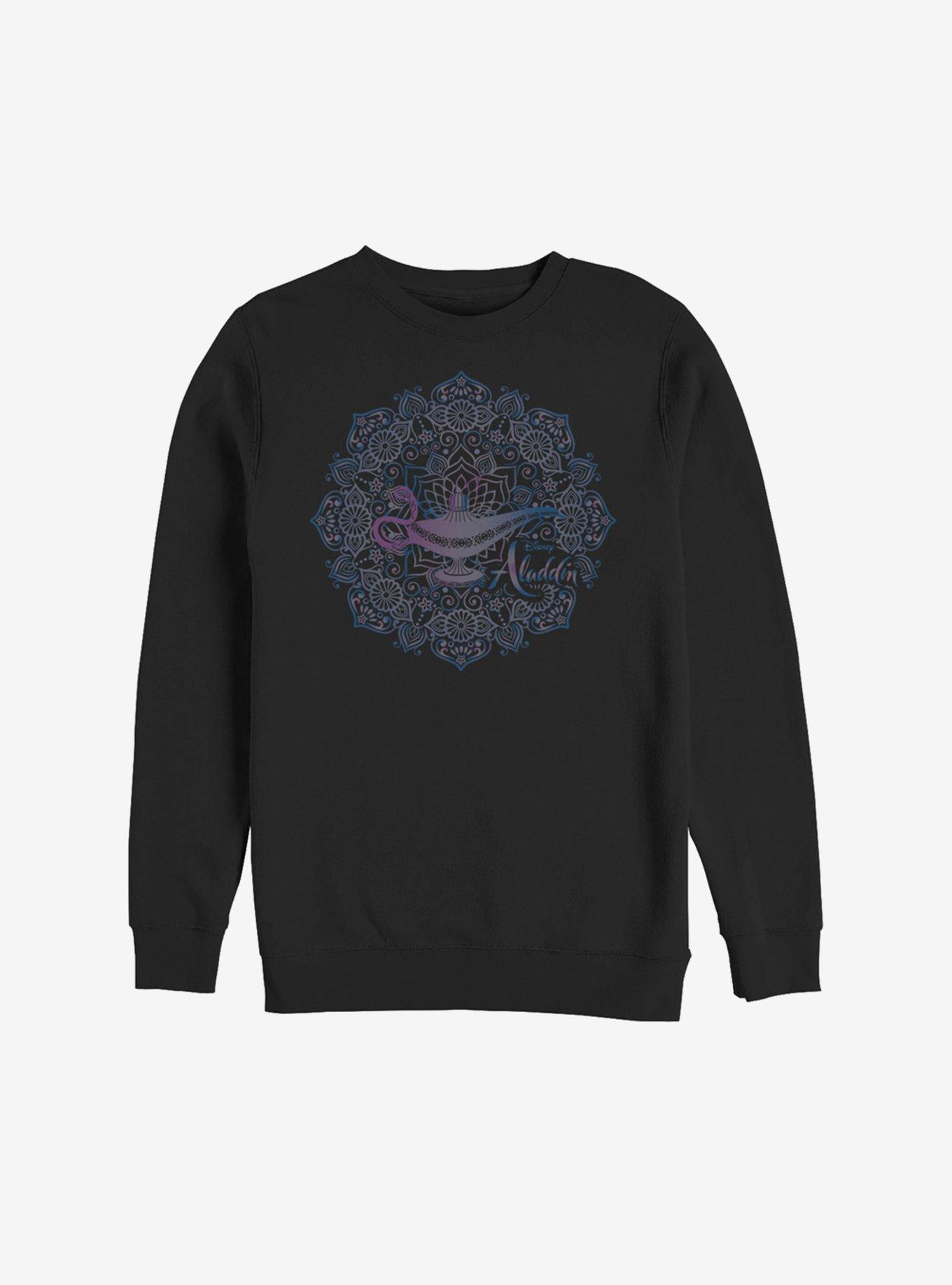 Disney Aladdin 2019 Lamp Mandala Sweatshirt, BLACK, hi-res