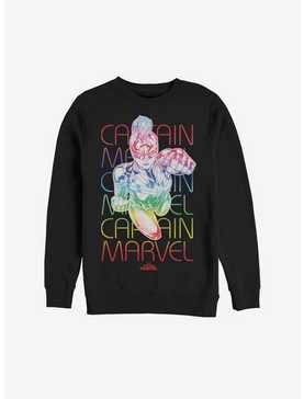 Marvel Captain Marvel Rainbow Power Sweatshirt, , hi-res
