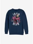 Marvel Iron Man Burst Sweatshirt, NAVY, hi-res