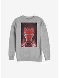 Marvel Iron Man Red Profile Sweatshirt, ATH HTR, hi-res