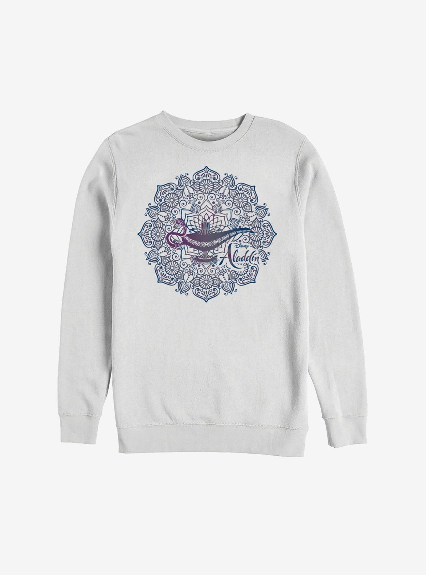 Disney Aladdin 2019 Lamp Mandala Sweatshirt, WHITE, hi-res