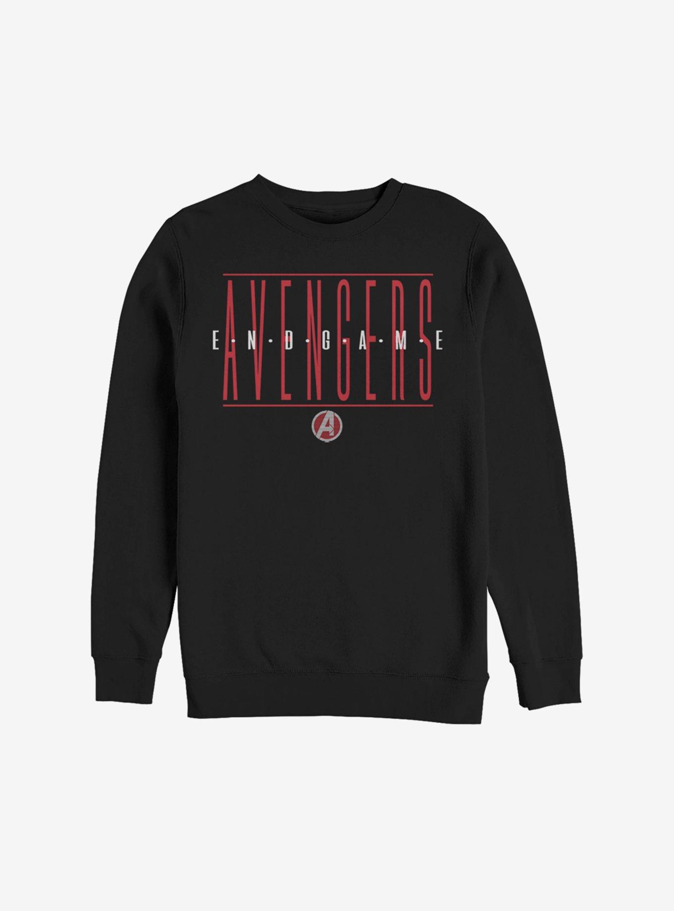 Marvel Avengers: Endgame Strikethrough Text Sweatshirt, , hi-res