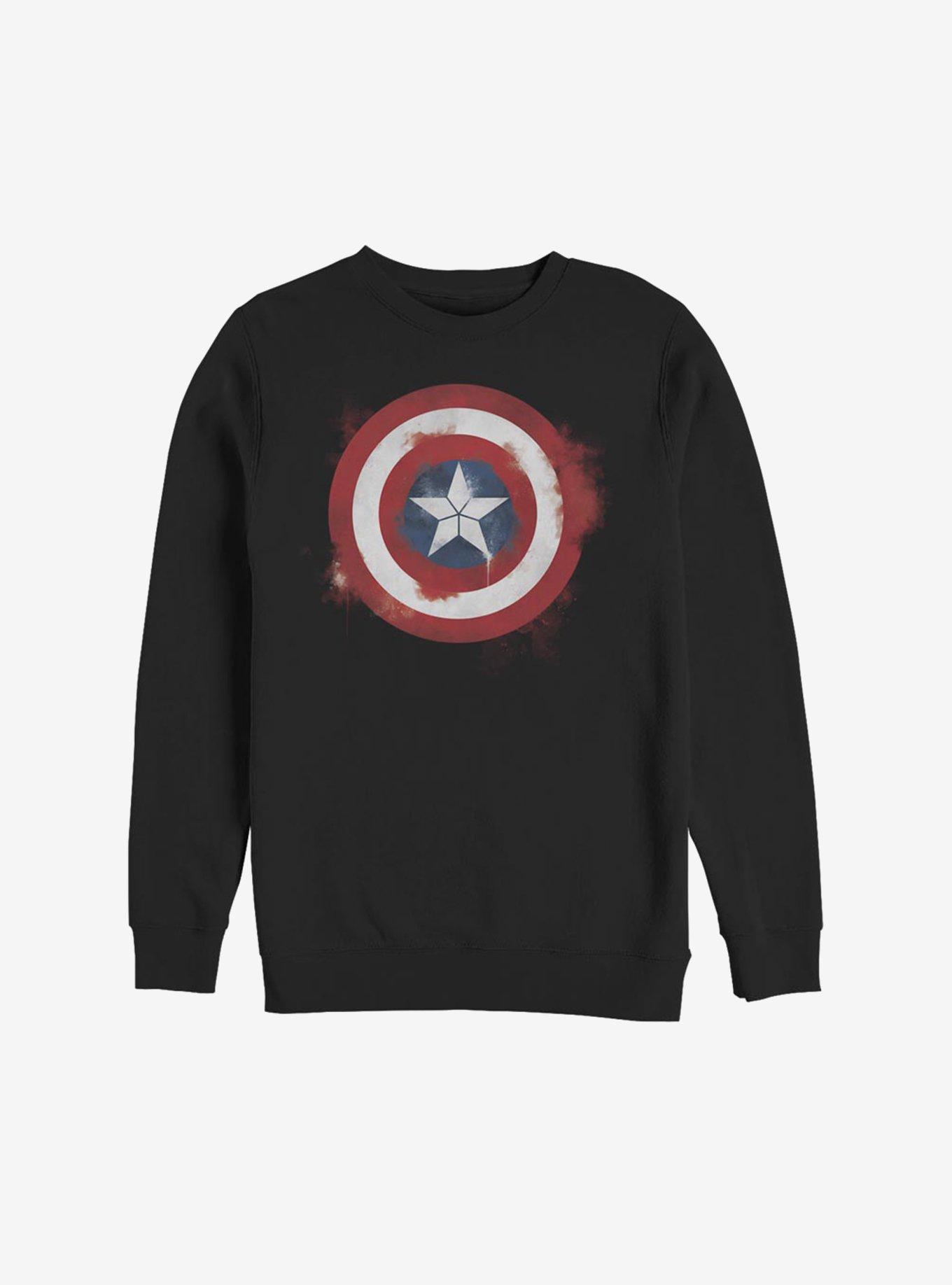Marvel Captain America Spray Logo Sweatshirt, , hi-res