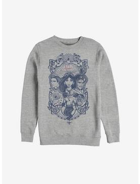 Disney Aladdin 2019 Vintage Collage Sweatshirt, , hi-res