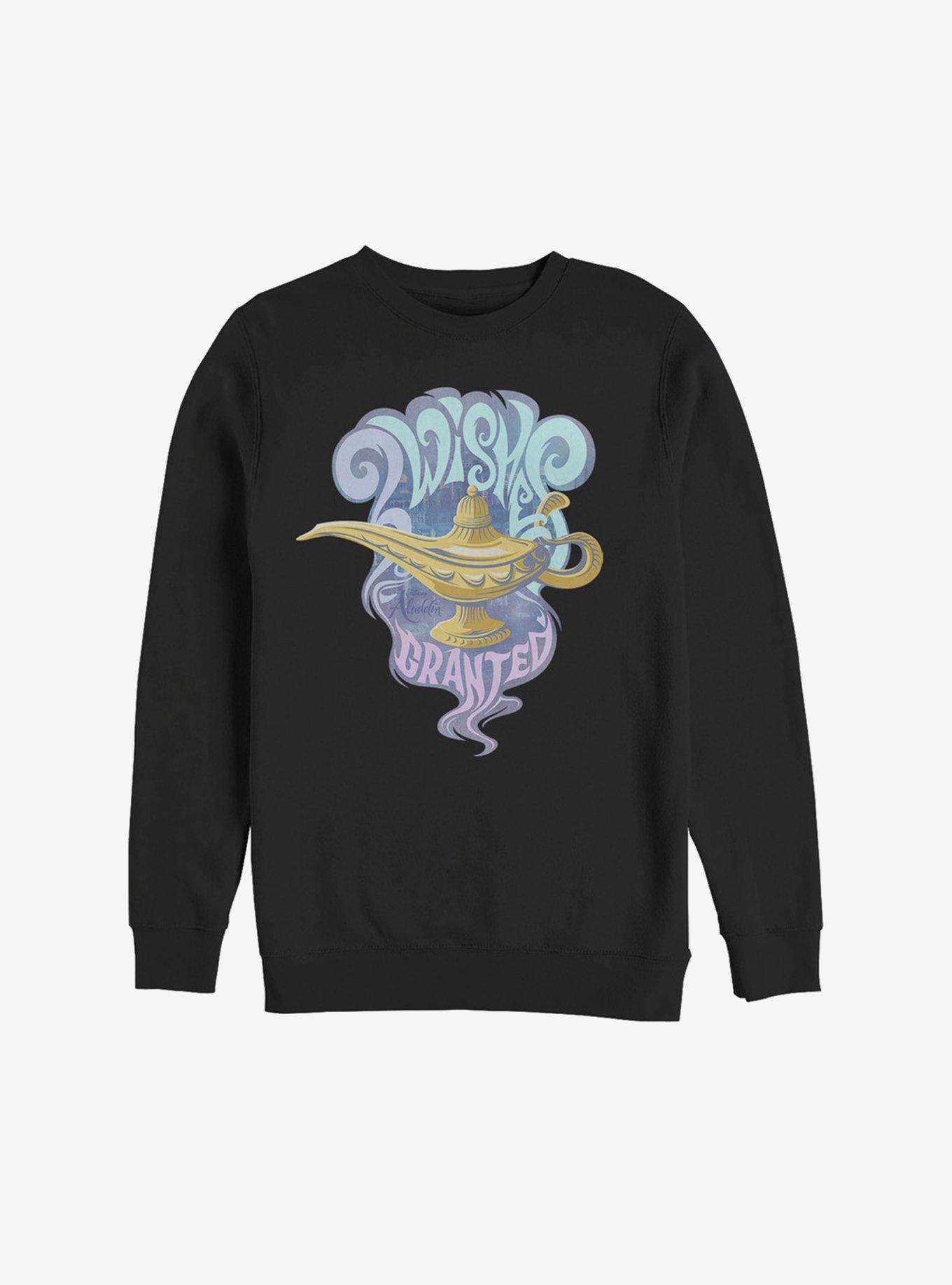 Disney Aladdin 2019 Wishes Granted Sweatshirt, BLACK, hi-res