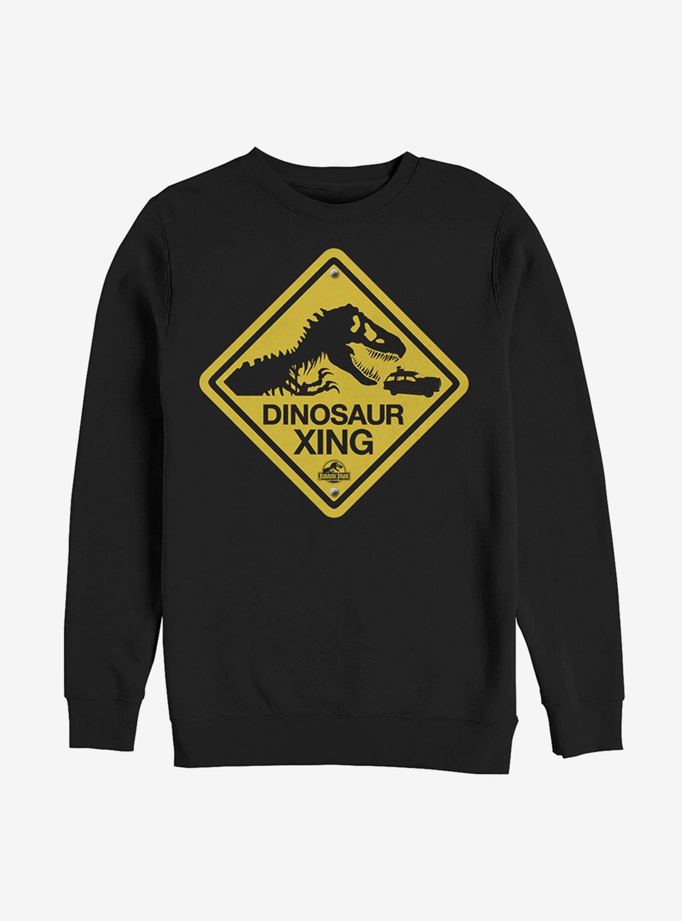 Jurassic Park Dino Xing Sweatshirt - BLACK | BoxLunch