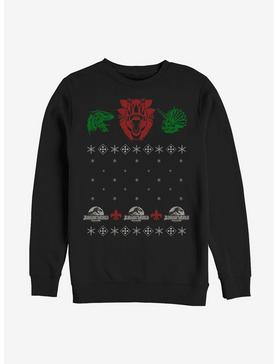 Plus Size Jurassic World Jurassic Christmas Pattern Sweatshirt, , hi-res