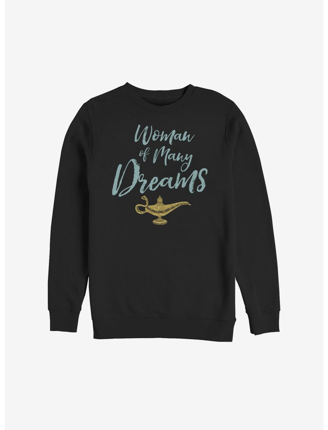 Disney Aladdin 2019 Woman Of Many Dreams Script Sweatshirt, BLACK, hi-res