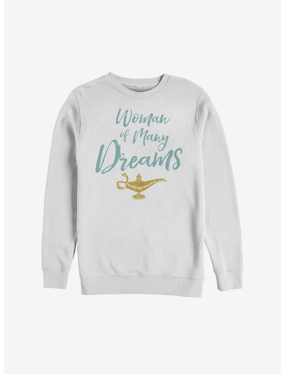 Disney Aladdin 2019 Woman Of Many Dreams Script Sweatshirt, WHITE, hi-res