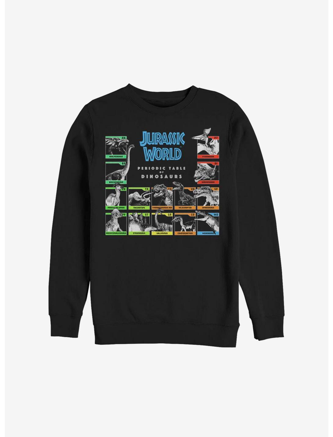 Jurassic World Periodic Table Of Dinosaurs Sweatshirt, BLACK, hi-res