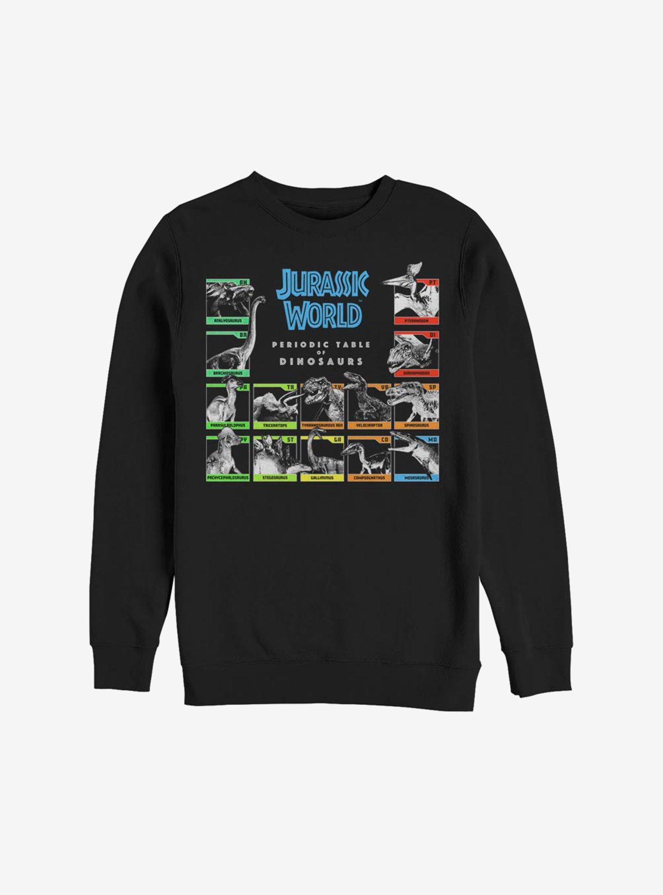 Jurassic World Periodic Table Of Dinosaurs Sweatshirt, , hi-res