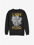Disney The Lion King 2019 Cast Photo Sweatshirt, BLACK, hi-res
