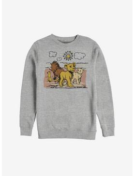 Plus Size Disney The Lion King 2019 Hakuna Group Sweatshirt, , hi-res