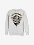 Disney The Lion King 2019 Long Live The King Scar Sweatshirt, WHITE, hi-res