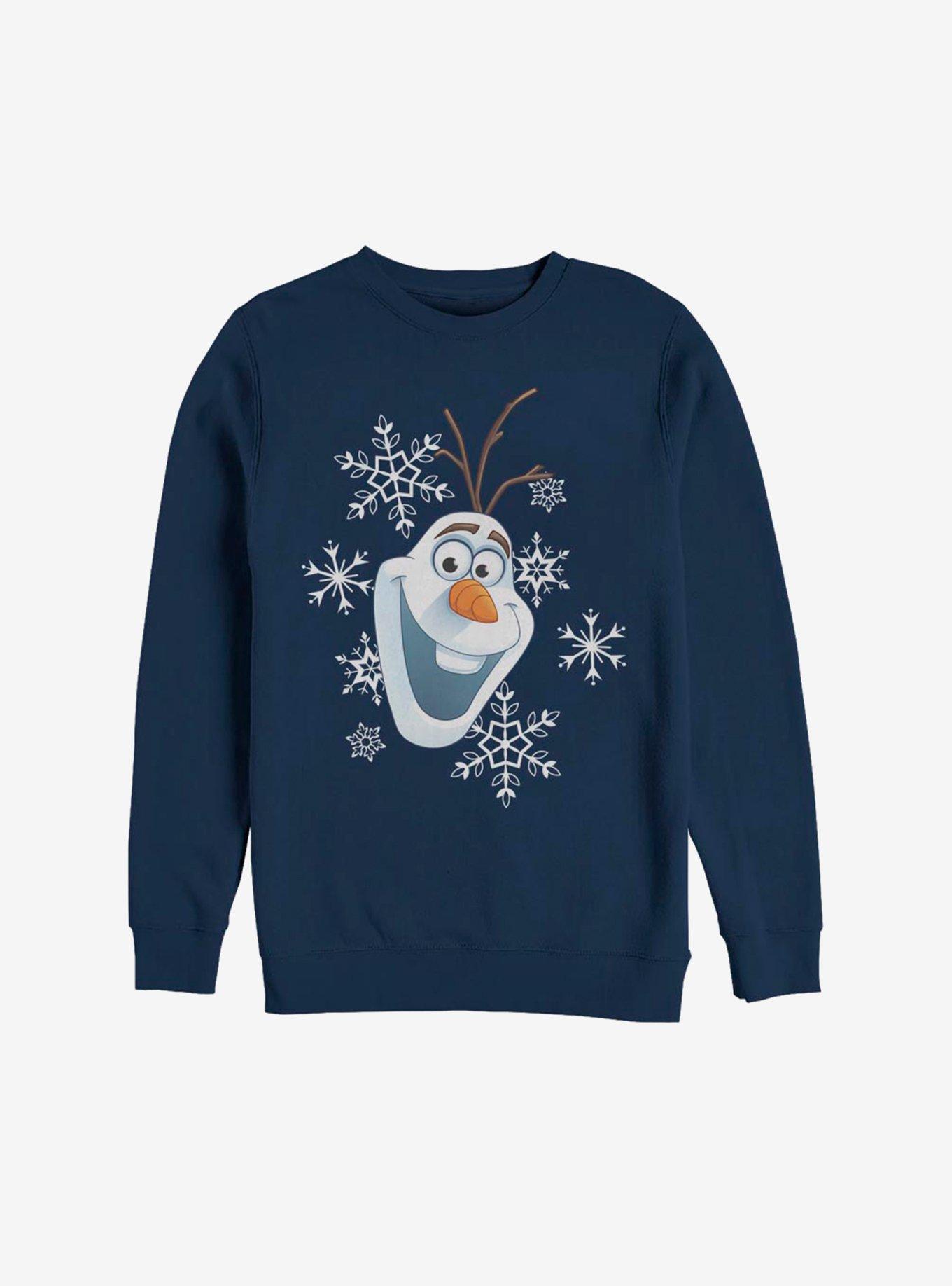Disney Frozen Olaf Greetings Sweatshirt, NAVY, hi-res