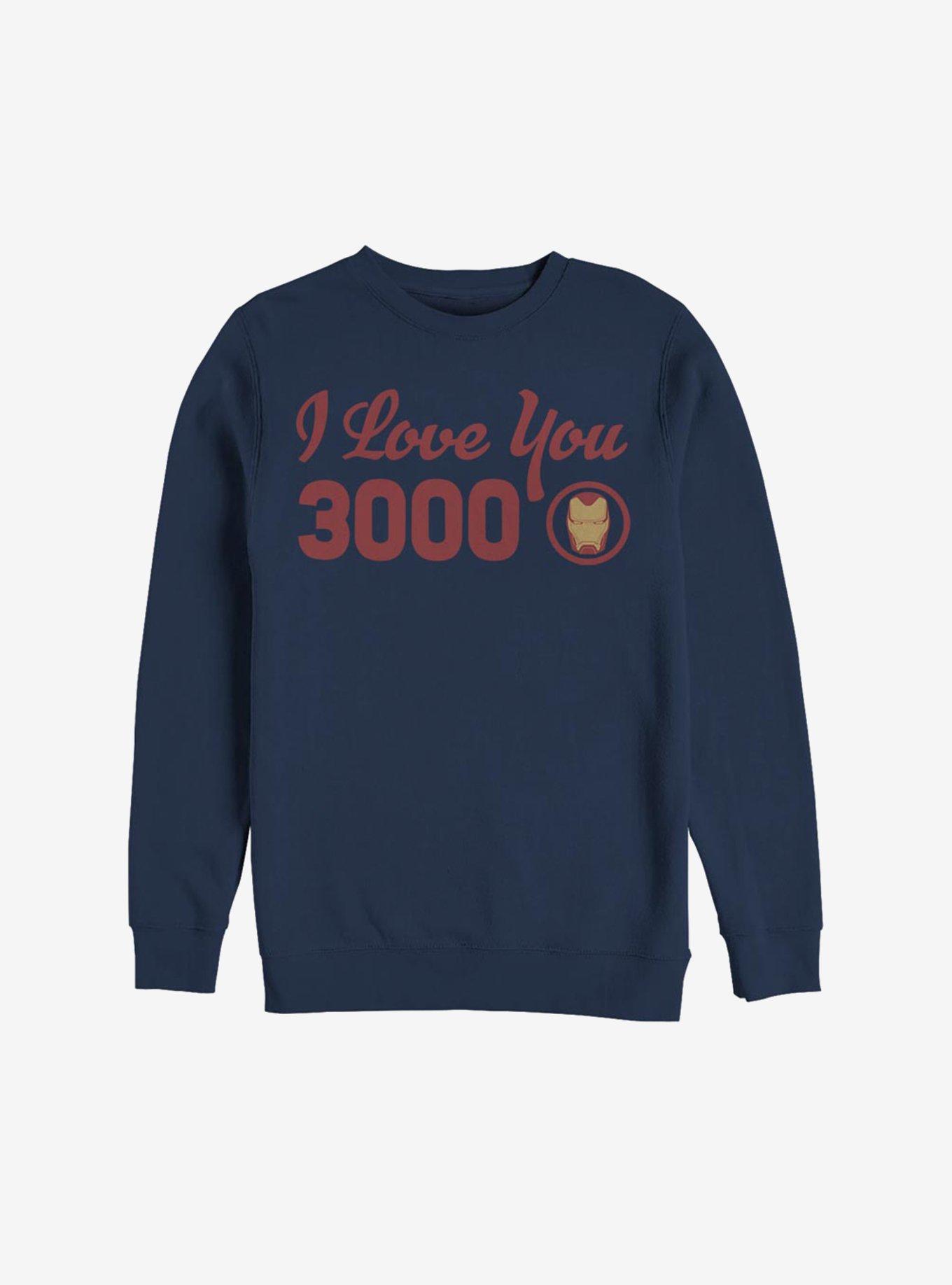 Marvel Iron Man I Love You Icon Sweatshirt, NAVY, hi-res