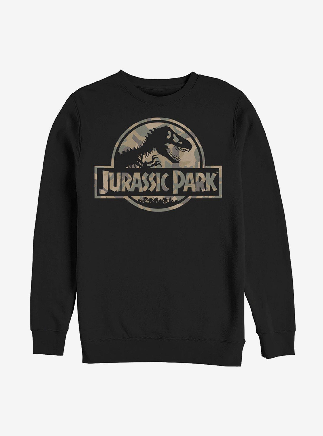 Jurassic Park Camo Logo Sweatshirt, , hi-res