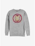 Marvel Iron Man Spray Logo Sweatshirt, ATH HTR, hi-res