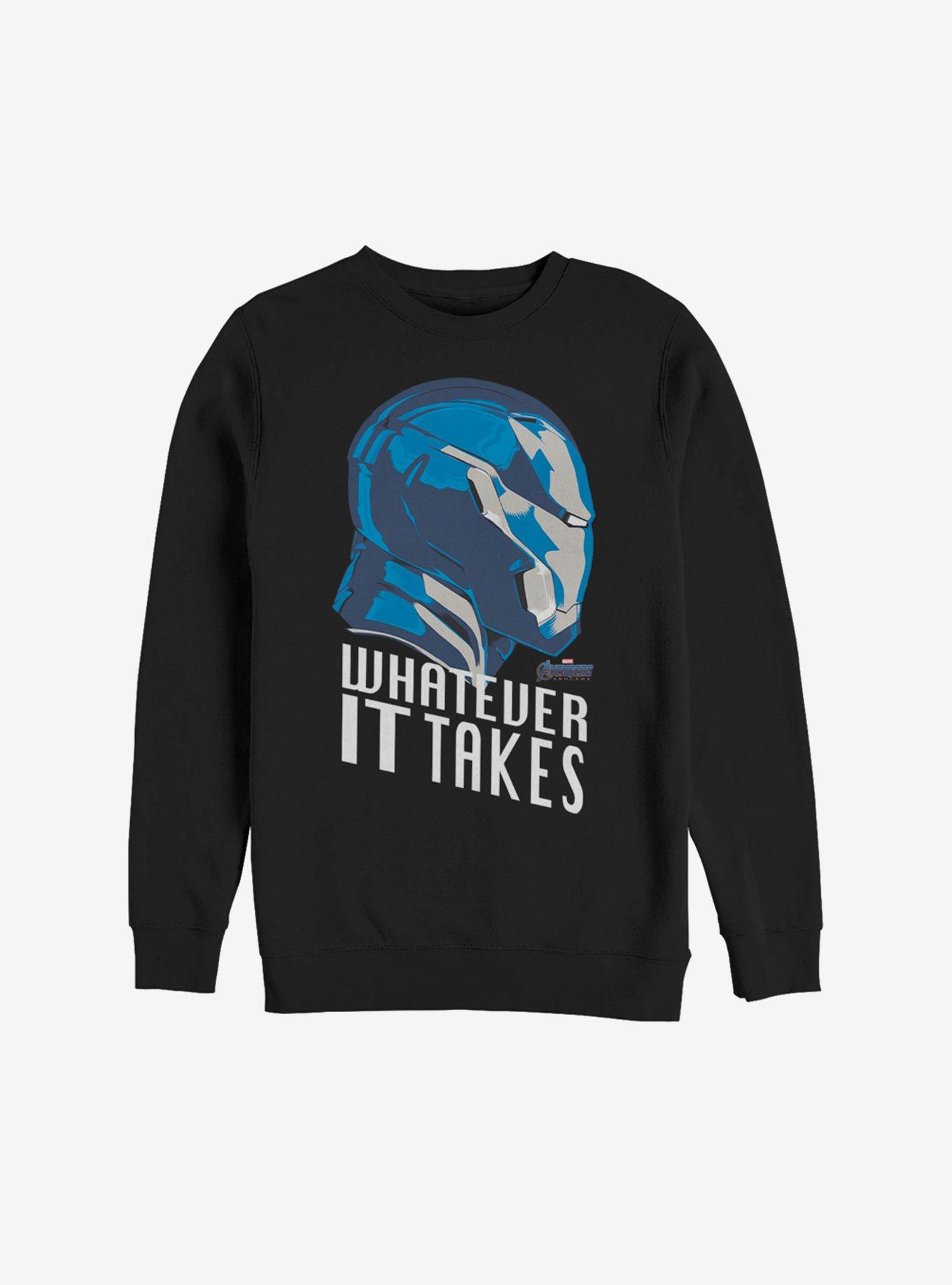 Marvel Iron Man Whatever It Takes Sweatshirt, BLACK, hi-res