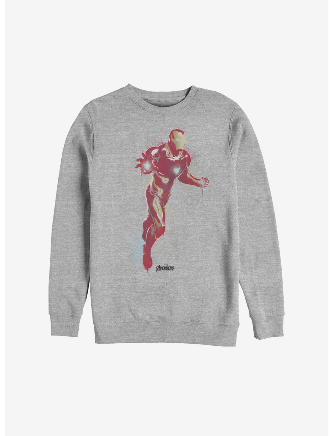 Marvel Iron Man Paint Sweatshirt, ATH HTR, hi-res