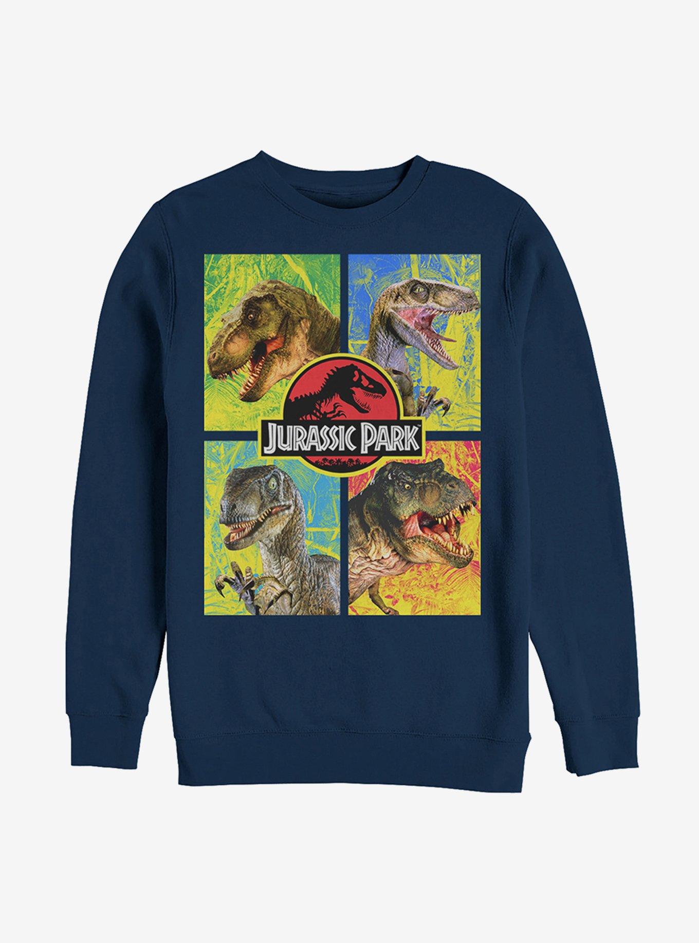 Jurassic Park Face Time Sweatshirt, NAVY, hi-res