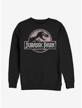 Jurassic Park Vintage Logo Solid Sweatshirt, BLACK, hi-res