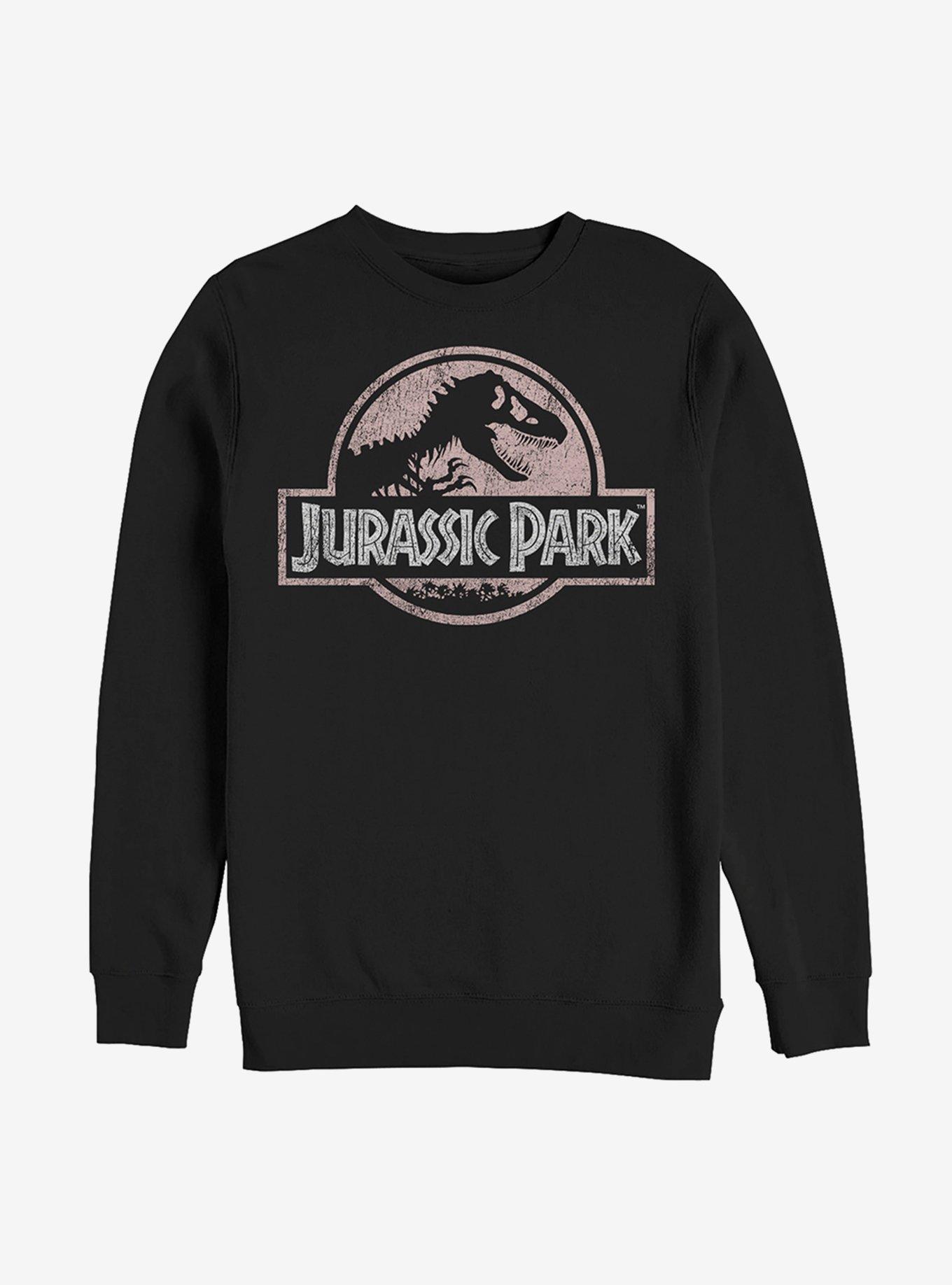 Jurassic Park Vintage Logo Solid Sweatshirt, , hi-res