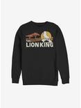 Disney The Lion King 2019 Savannah Scene Back Sweatshirt, BLACK, hi-res