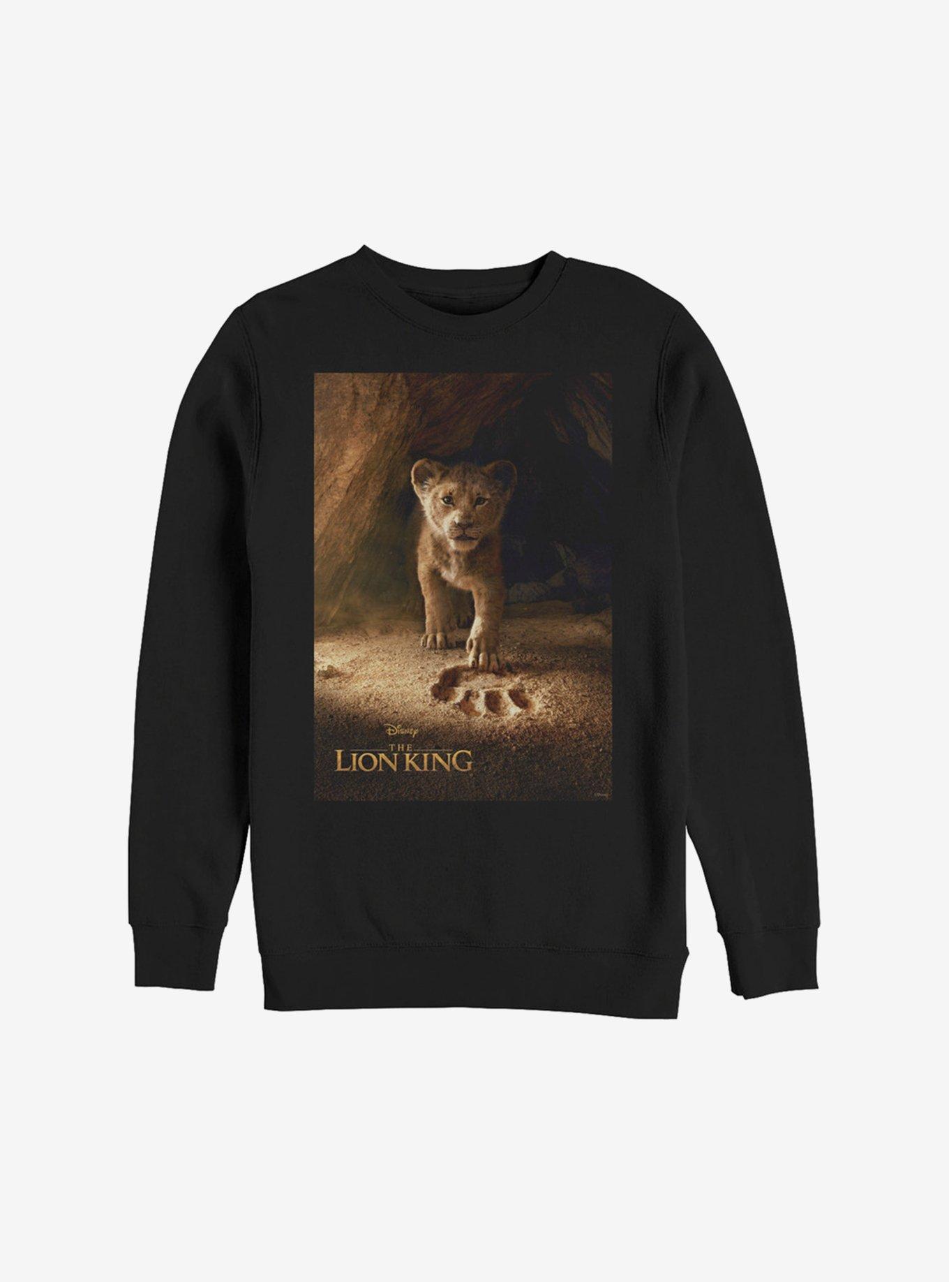 Disney The Lion King 2019 Simba Poster Sweatshirt, BLACK, hi-res