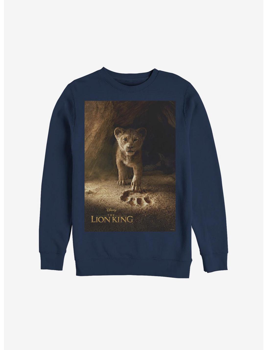 Disney The Lion King 2019 Simba Poster Sweatshirt, NAVY, hi-res