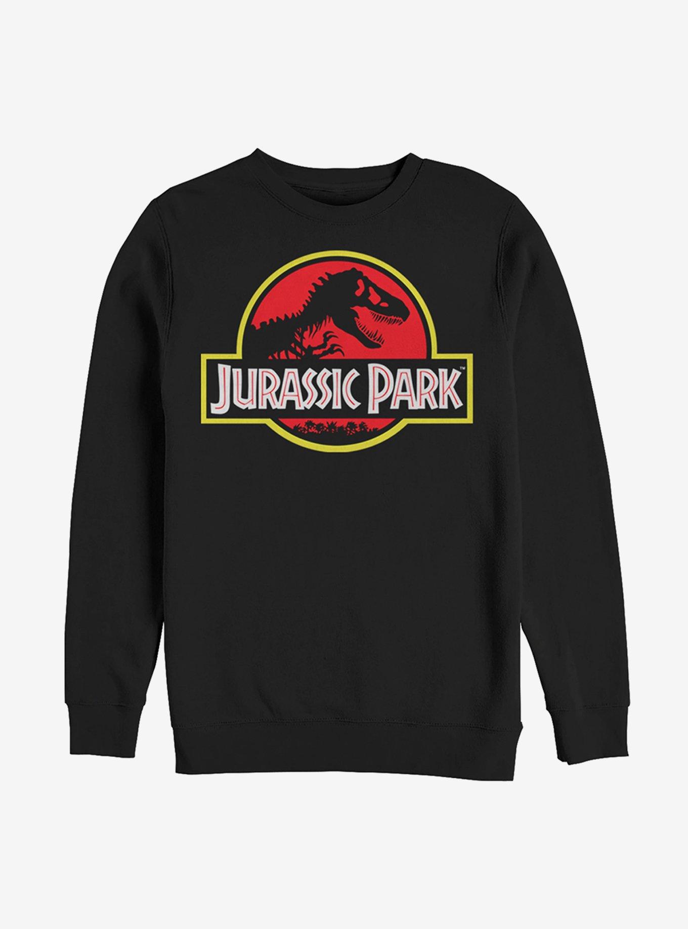 Jurassic Park Classic Logo Sweatshirt, BLACK, hi-res