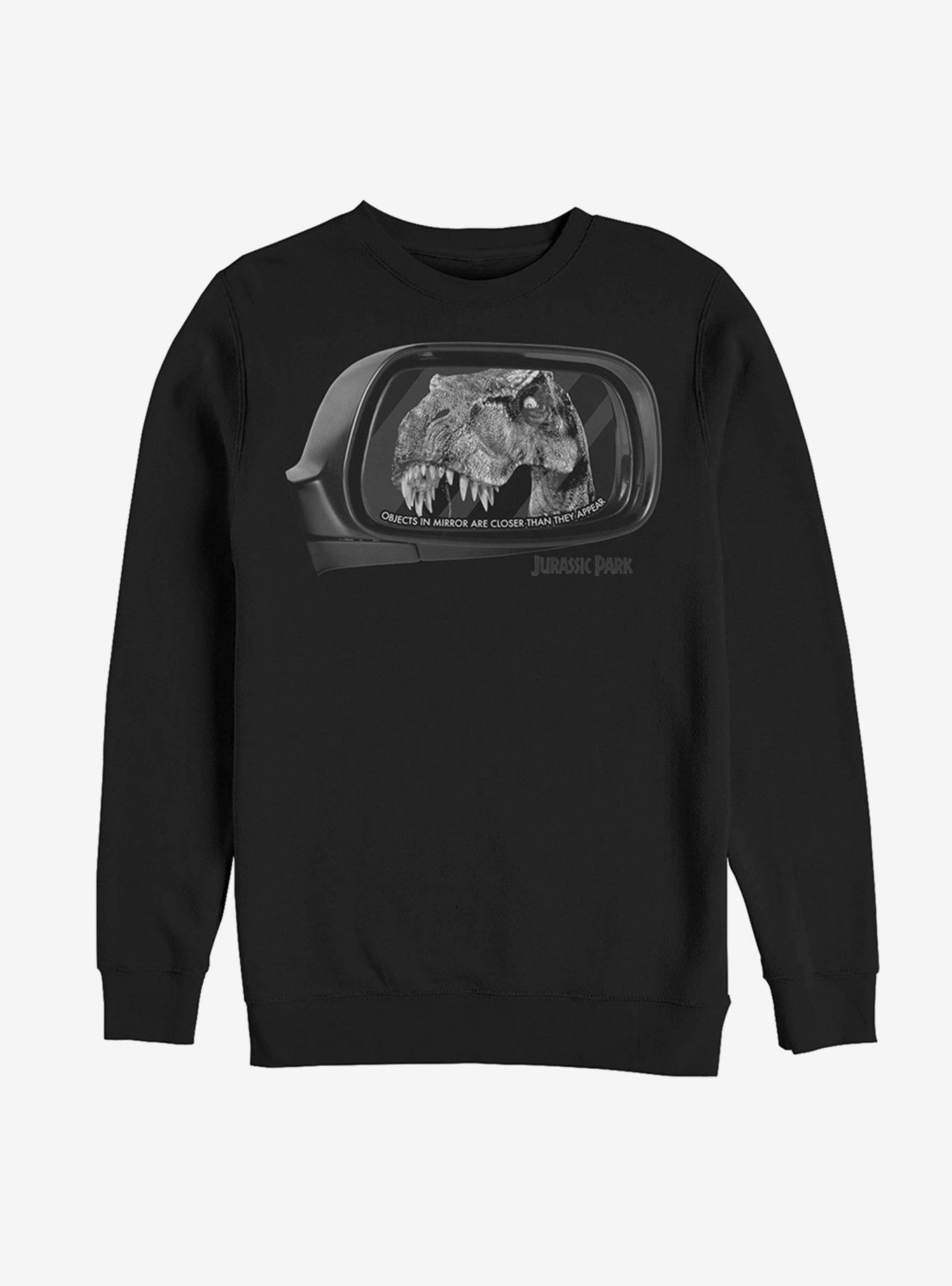 Jurassic Park Mirror Object Sweatshirt, BLACK, hi-res