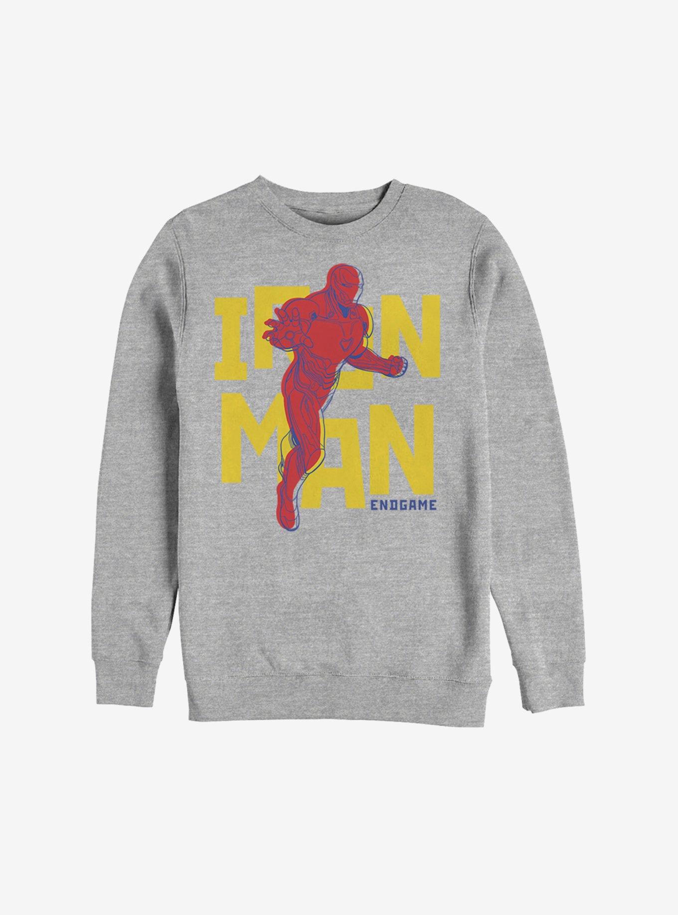 Marvel Iron Man Text Pop Sweatshirt, , hi-res
