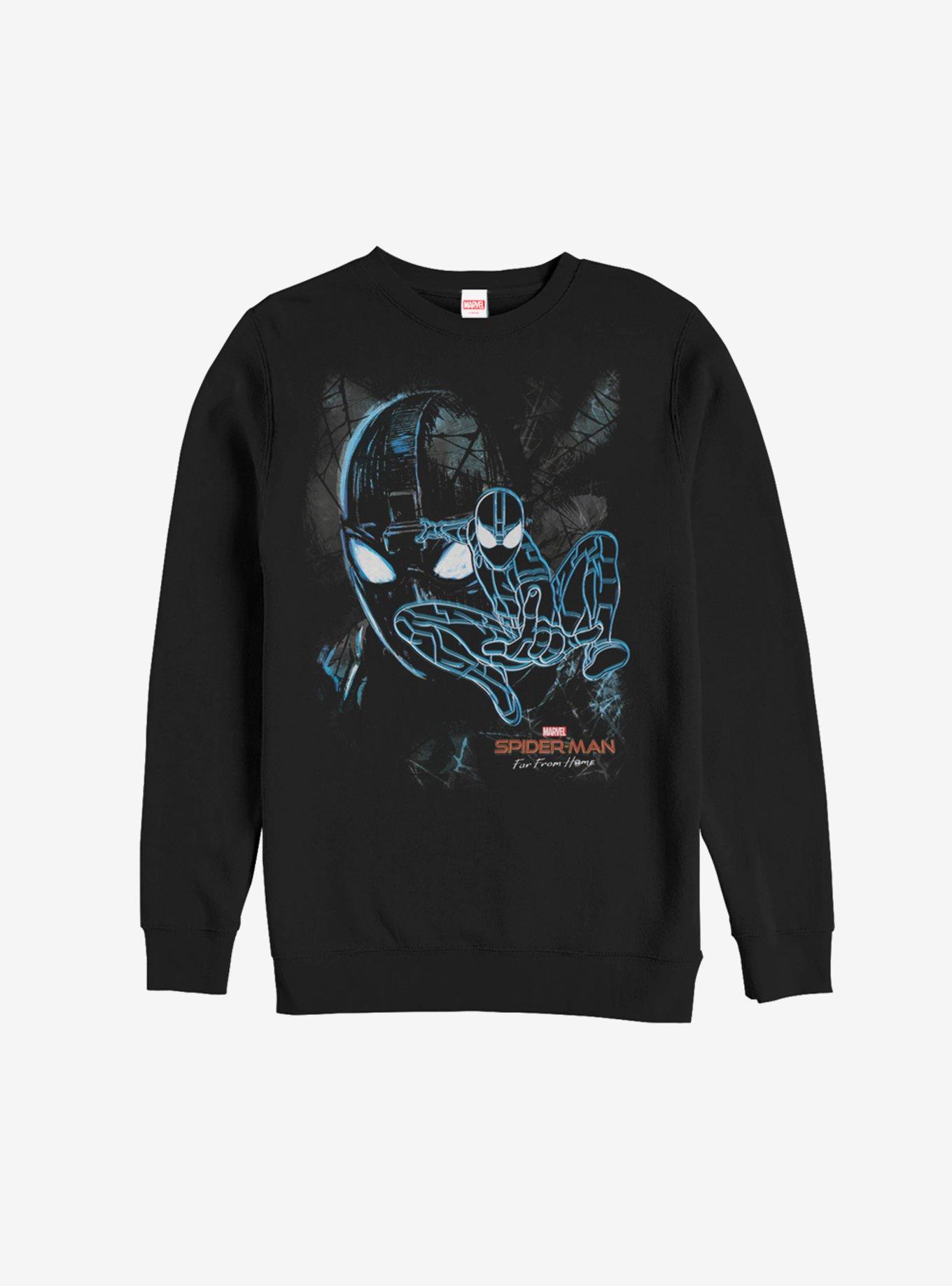 Marvel Spider-Man: Far From Home New Suit Sweatshirt, BLACK, hi-res