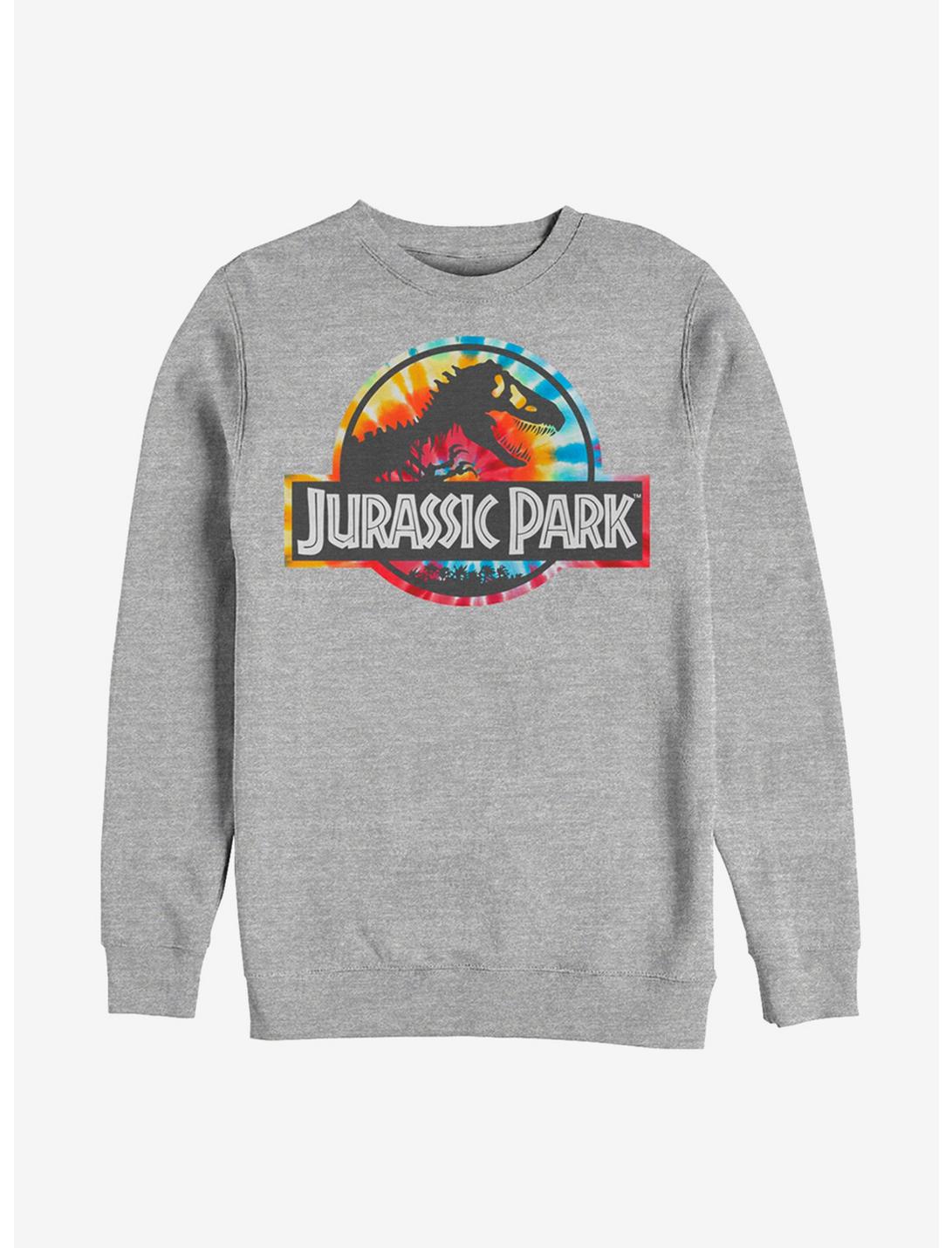 Plus Size Jurassic Park To Dye For Sweatshirt, ATH HTR, hi-res