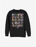 Plus Size Marvel Avengers Character Grid Sweatshirt, BLACK, hi-res