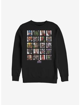 Plus Size Marvel Avengers Character Grid Sweatshirt, , hi-res