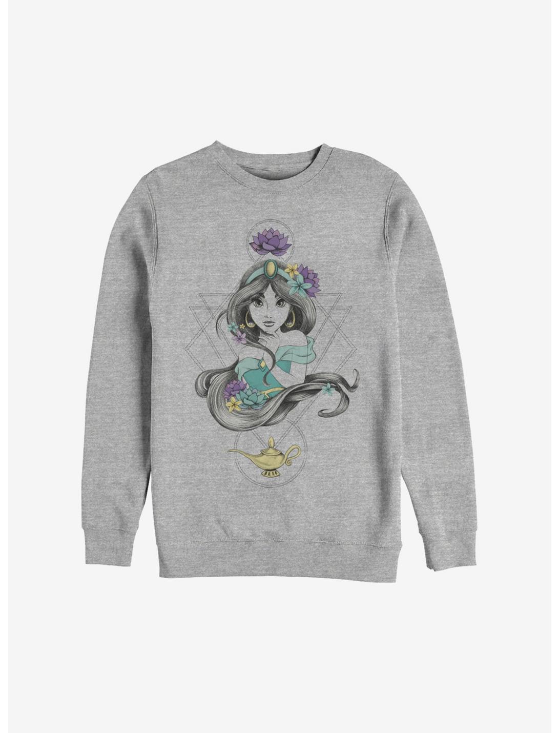 Disney Aladdin Bohemian Jasmine Sweatshirt, ATH HTR, hi-res