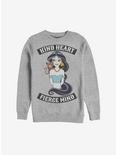 Disney Aladdin Jasmine Kind And Fierce Sweatshirt, ATH HTR, hi-res