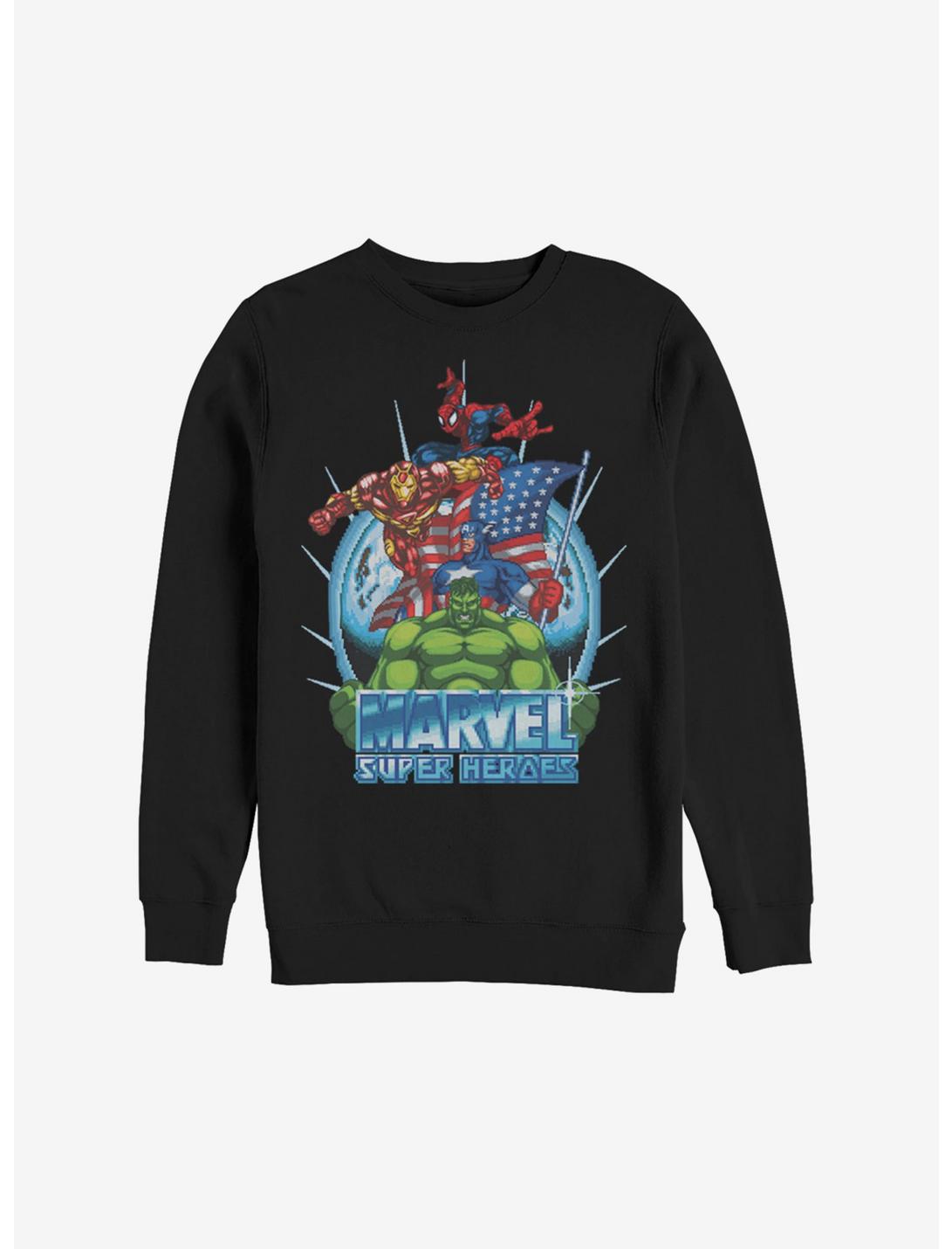 Marvel Avengers Super Heroes Sweatshirt, BLACK, hi-res