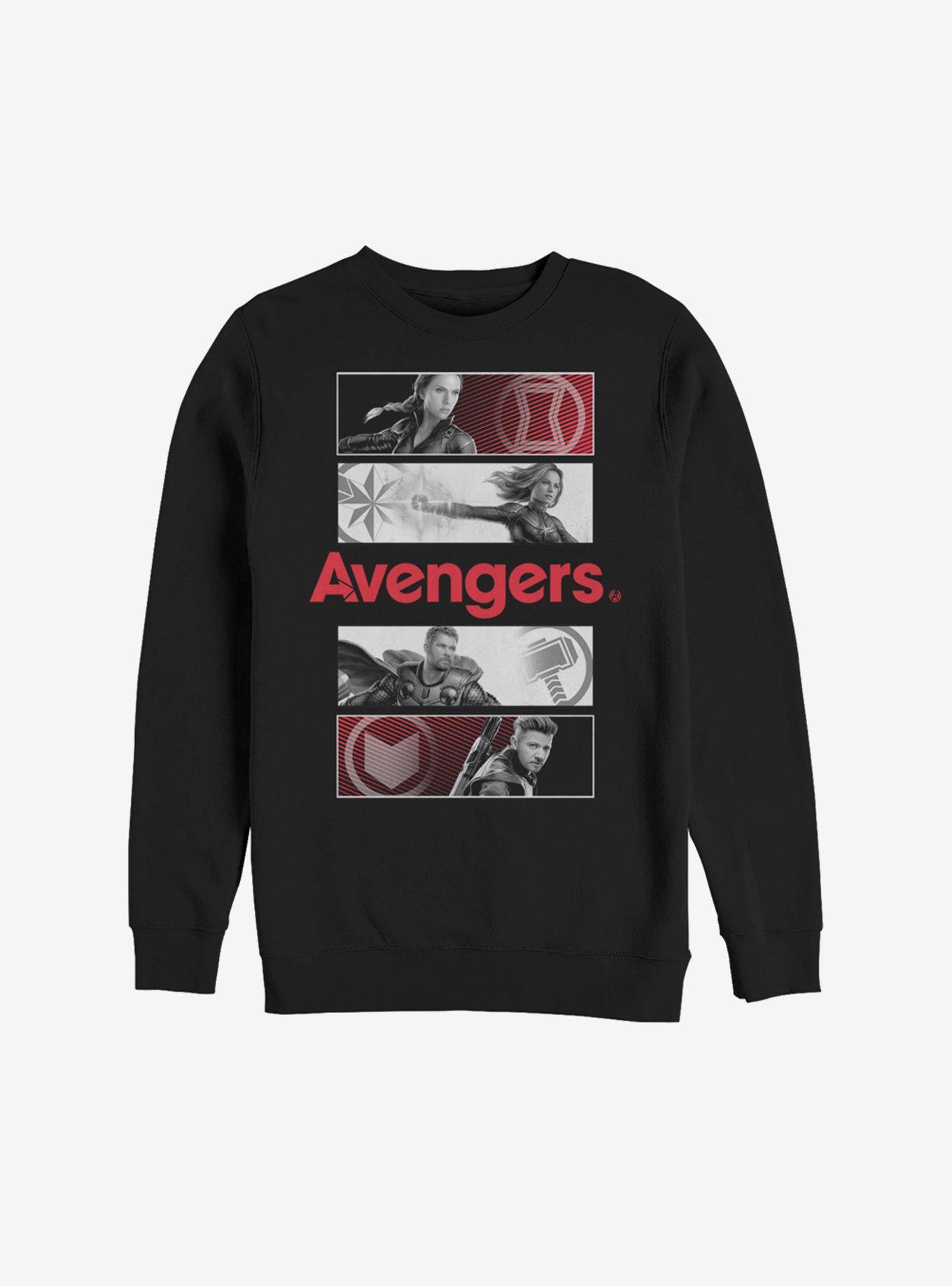 Marvel Avengers: Endgame Hero Icon Panels Sweatshirt, , hi-res