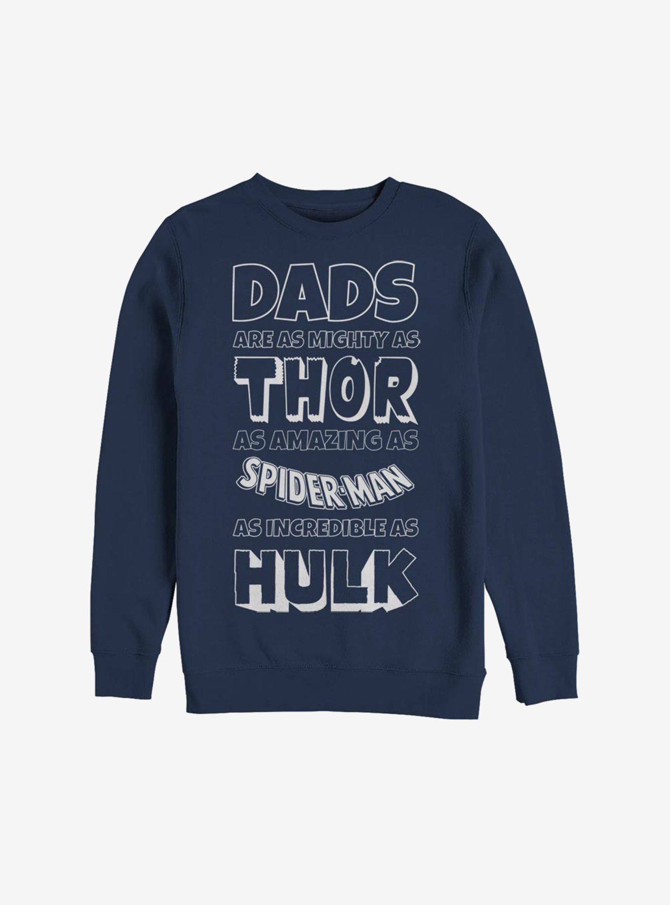 Marvel Avengers Dad You Are Sweatshirt, NAVY, hi-res