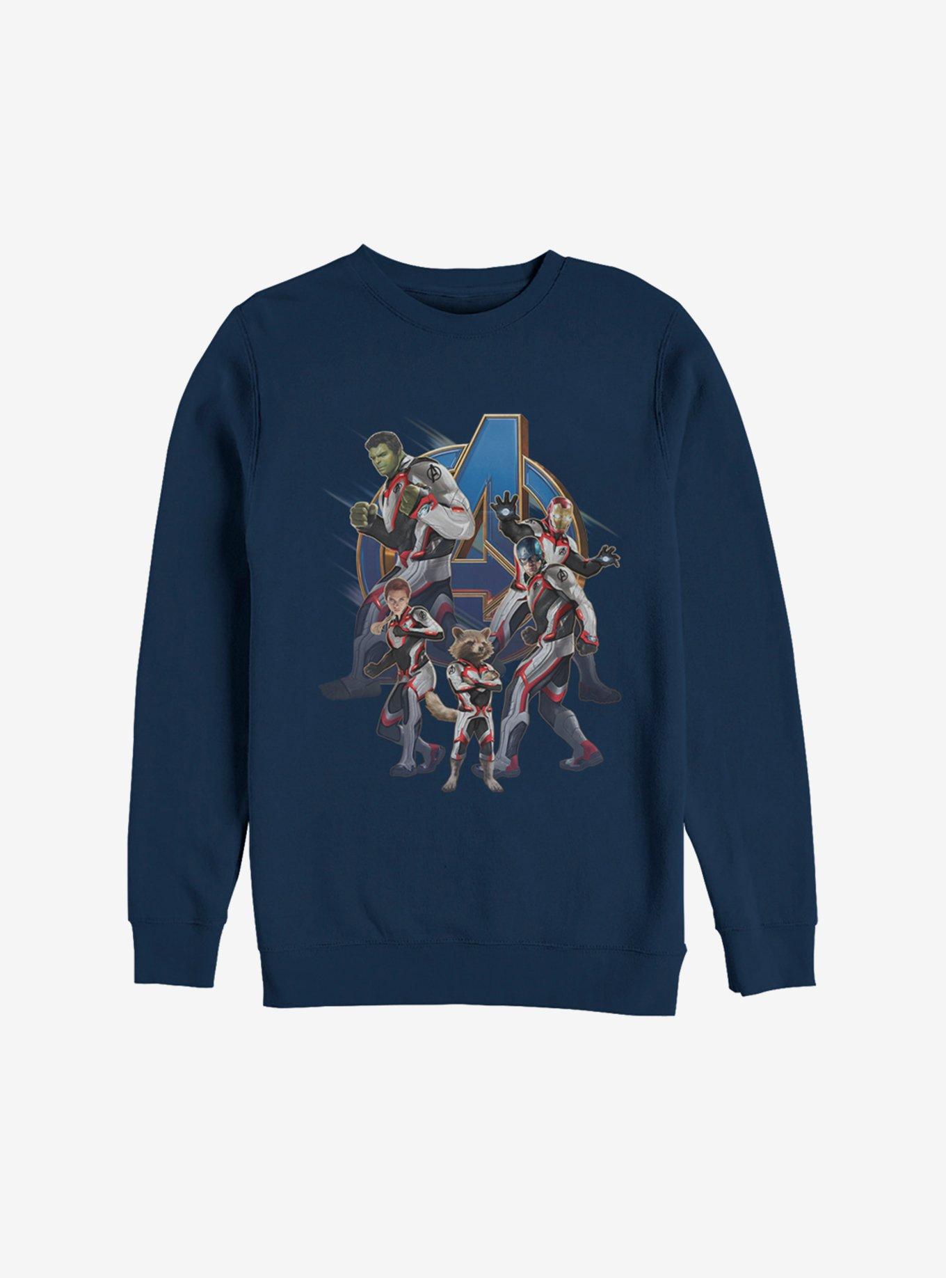 Marvel Avengers: Endgame Suits Assemble Sweatshirt, NAVY, hi-res