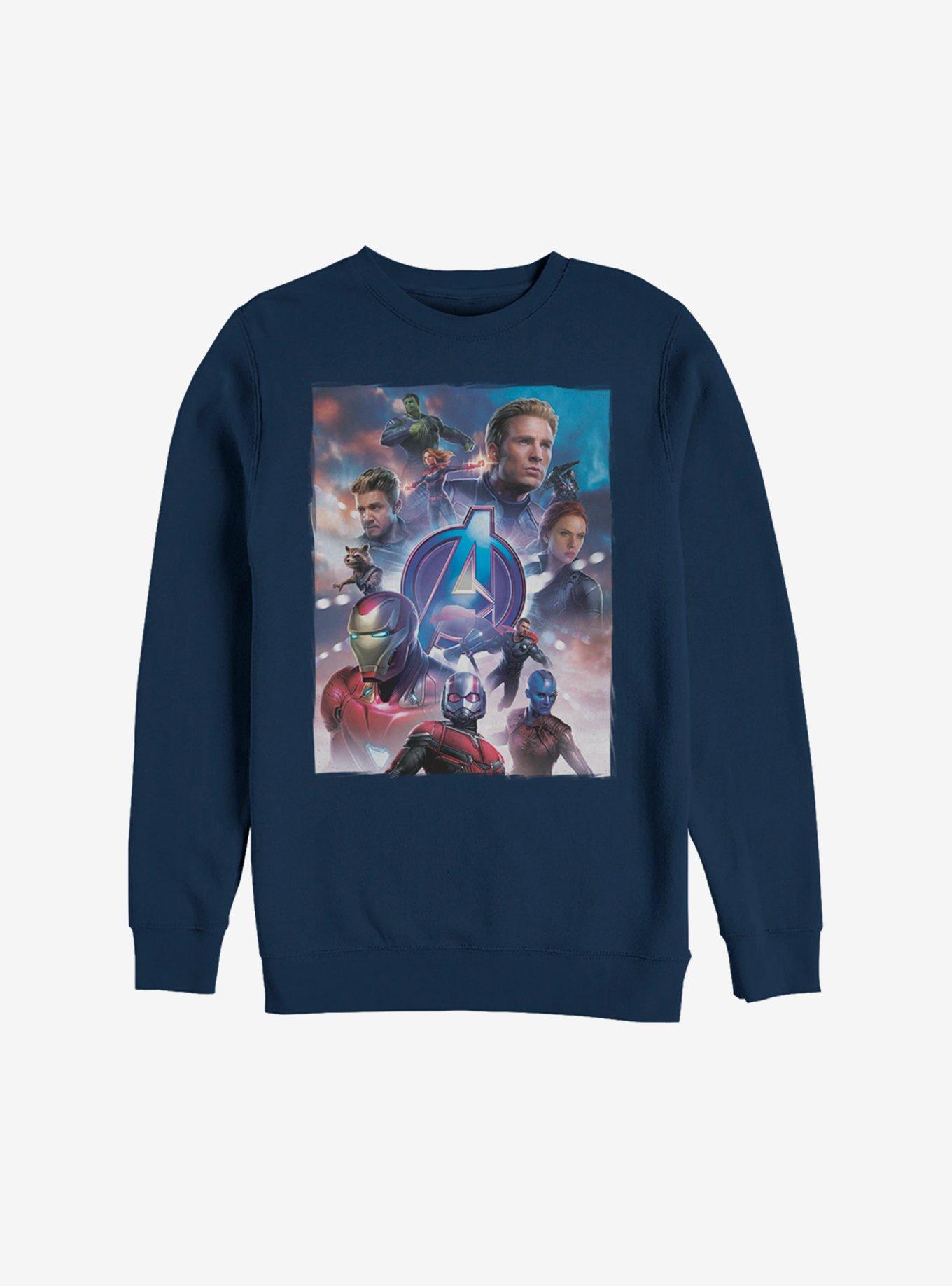 Marvel Avengers: Endgame Movie Poster Sweatshirt, NAVY, hi-res