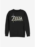 Nintendo The Legend Of Zelda: Breath Of The Wild Logo Sweatshirt, BLACK, hi-res