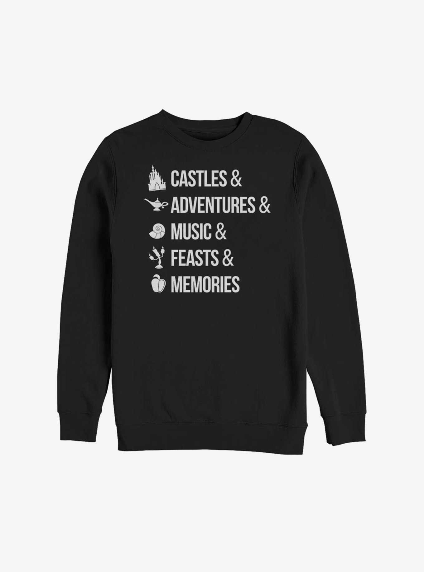 Disney Princesses Icons Castles And Sweatshirt, , hi-res