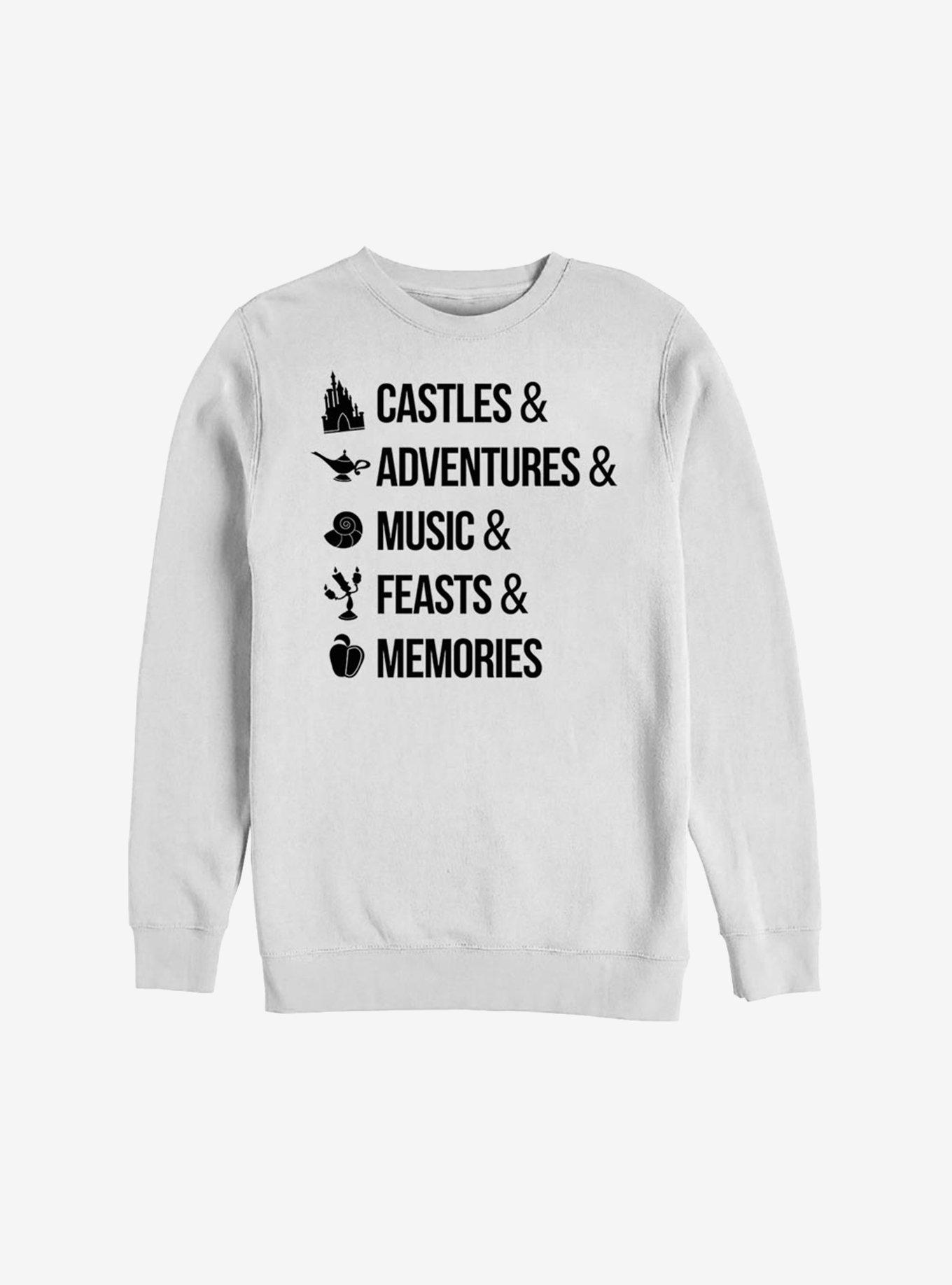 Disney Princesses Icons Castles And Sweatshirt, , hi-res