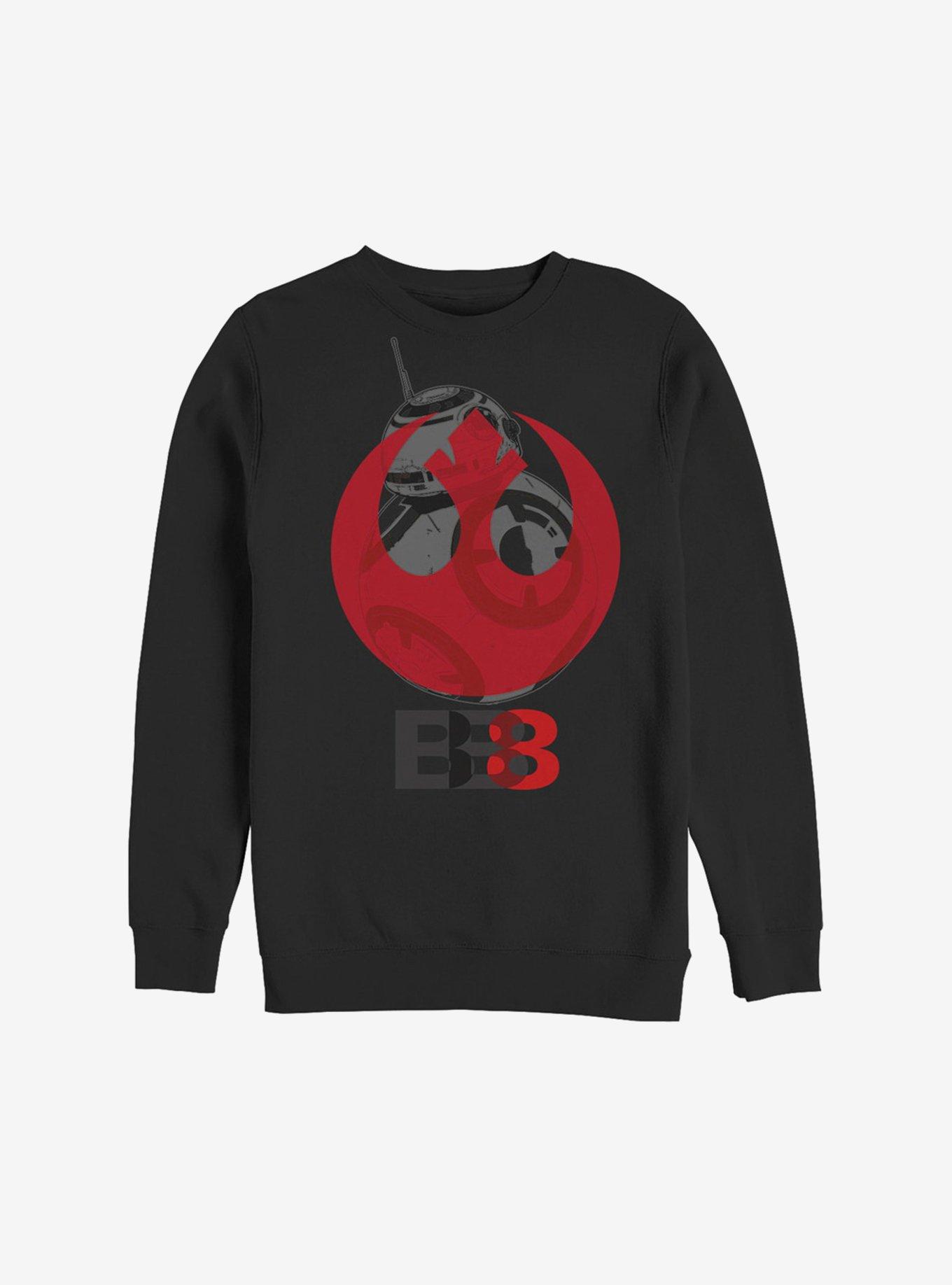 Star Wars Episode VIII The Last Jedi BB-8 Straight Sweatshirt, BLACK, hi-res