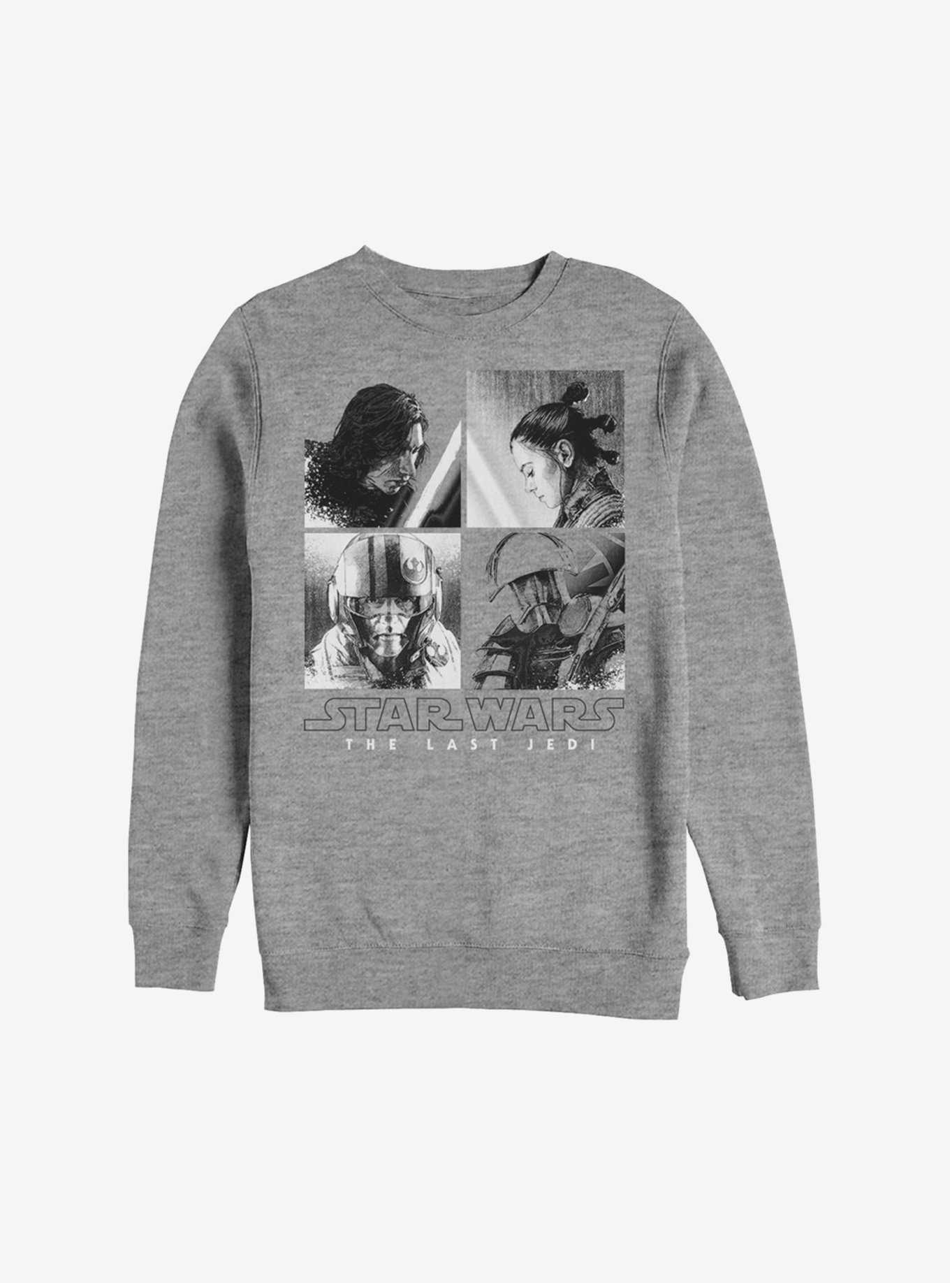 Star Wars Episode VIII The Last Jedi Cubed Characters Sweatshirt, , hi-res