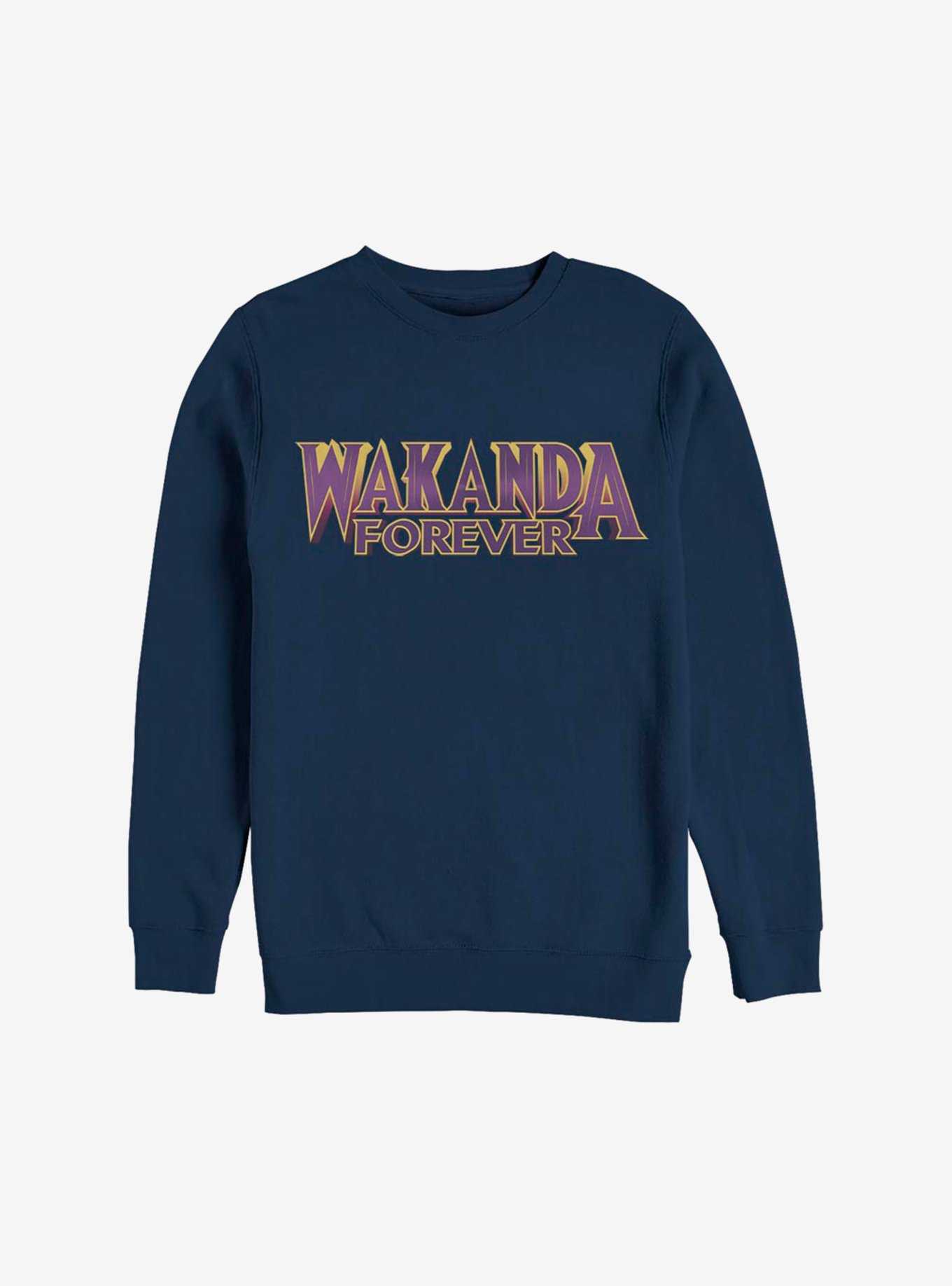 Marvel Black Panther Purple Wakanda Forever Sweatshirt, , hi-res